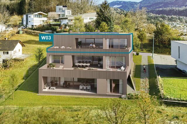 3 Wohnträume - 1 Panorama. 5-Zimmer-Penthouse W03