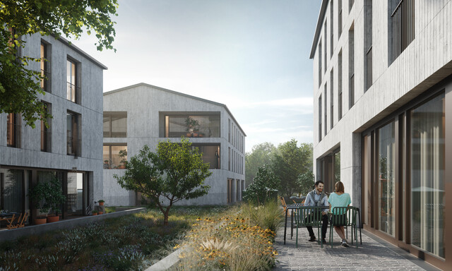 Erstbezug – Quartier Rickenbach Haus HC - Moderne 4-Zimmer-Wohnung mit großzügiger Terrasse Top 1