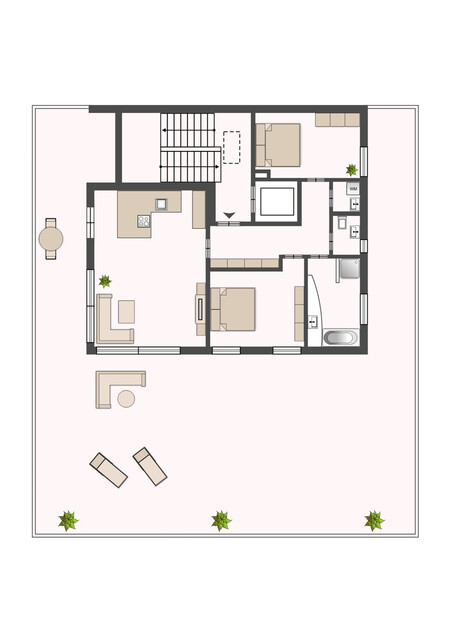 Exklusives Penthouse: 191 m² Terrasse mit Bergpanorama & modernster Ausstattung