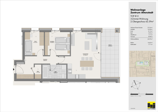 3-Zimmer-Terrassenwohnung