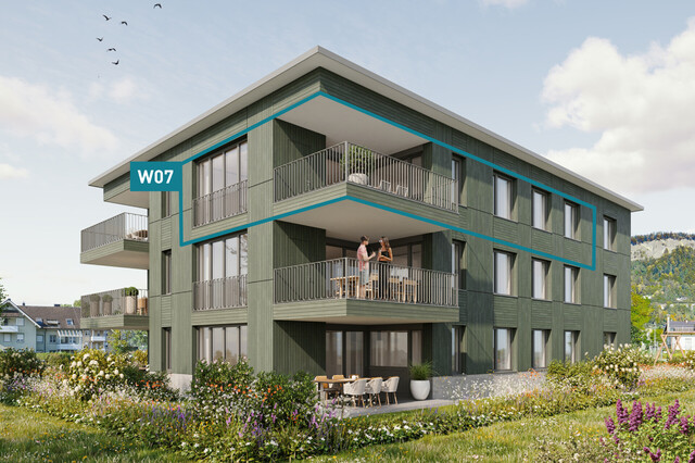 Ruhig wohnen, zentrumsnah leben. 3-Zimmer-Dachgeschosswohnung W07