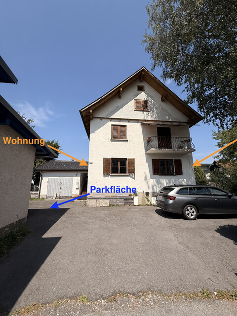 VERGEBEN ... ab sofort - helle 2-Zimmer-Wohnung in Zweifamilienhaus mit Garten zu vermieten