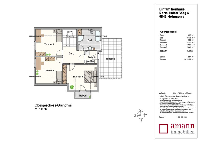 Einfamilienhaus in zentraler Lage in Hohenems