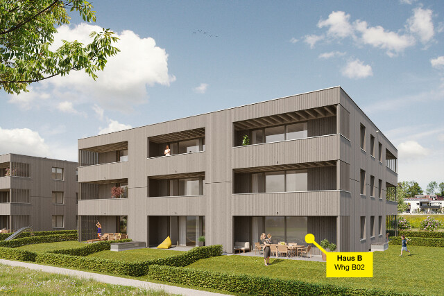 3-Zimmerwohnung mit Garten | B02