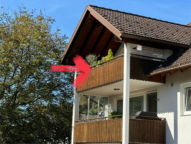 3,5 Zimmerwohnung mit Balkon und schöner Aussicht