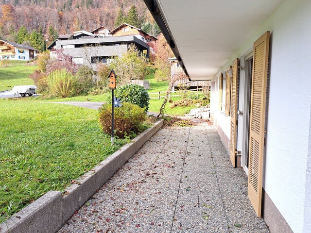 Ruhige Wohnung mit Terrasse/Garten in Bezau