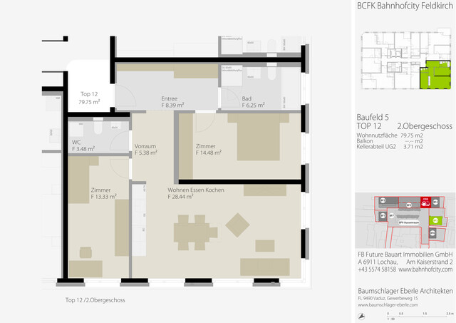 Urban und modern Wohnen in Feldkirch: Ihr neues Zuhause in der Bahnhofcity Top 12