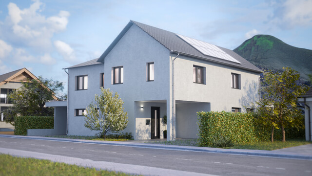 Neubau Doppelhaushälfte mit Garten, Terrasse, Carport & Stauraum