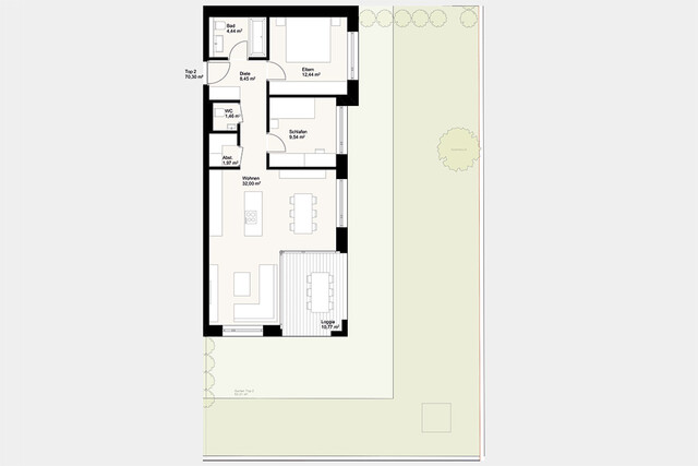Exklusive 3-Zi-Gartenwohnung - Dornbirn Zentrum