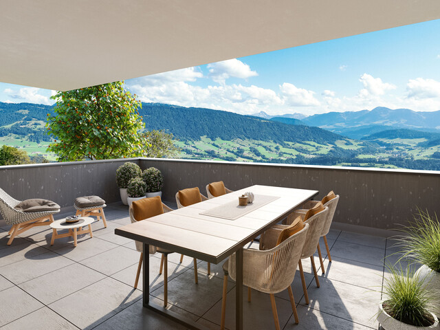 Wohnanlage Engelspitz in Sulzberg - Zuhause mit sensationellem Bergpanorama