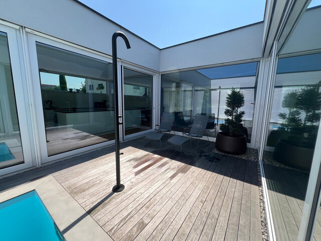 Exklusiver Designer-Bungalow mit Atrium, Wellnessbereich und hochwertiger Ausstattung in ruhiger Lage von Fußach - Privatverkauf – Provisionsfrei