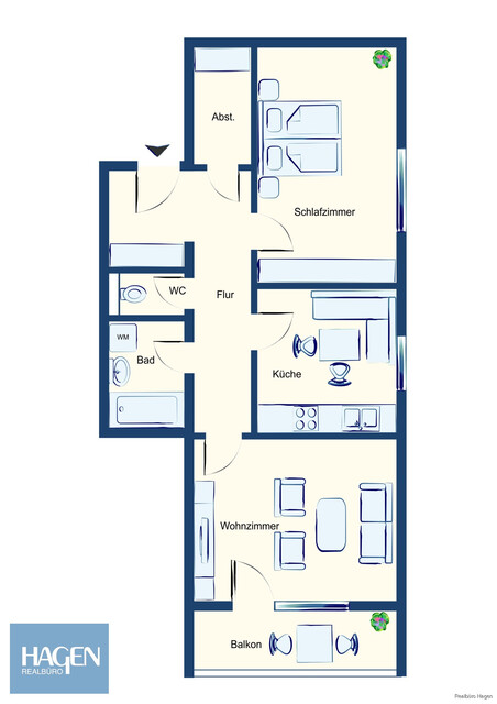 Viel Potenzial: 2-Zimmer-Wohnung in Höchst für Investoren!