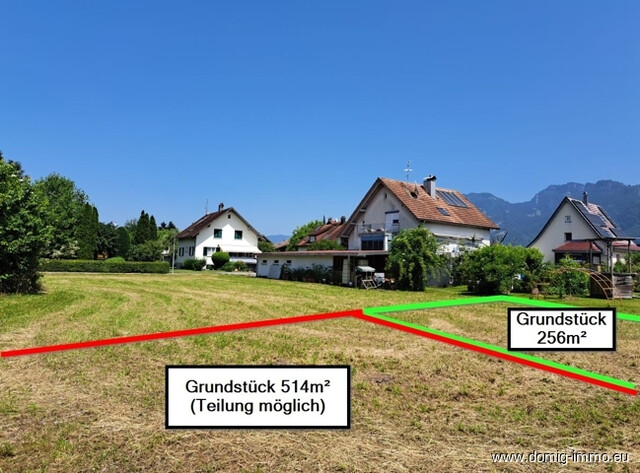 Baugrundstück mit vielseitigen Möglichkeiten nahe dem Ortszentrum von Altach