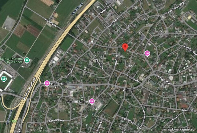 Baugrundstück mit vielseitigen Möglichkeiten nahe dem Ortszentrum von Altach