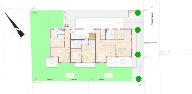 2-Zimmerwohnung im 1. Obergeschoss, TOP4, Kleinwohnanlage mit nur 9 Wohneinheiten im Hatlerdorf