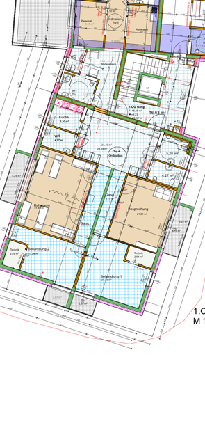 Praxis im Gesundheitszentrum Rheintal 168 m2