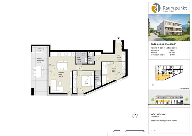 4-Zimmerwohnung mit Terrasse - Top 05 - V.2