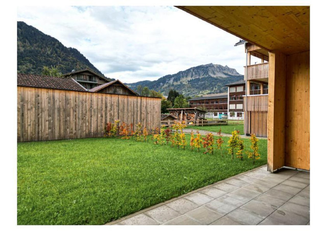 Bregenzerwald - Au, Vollholz Reihenhaus mit Garten, Terrasse und Schuppen, Edelrohbau, tolle Wohnbauförderung