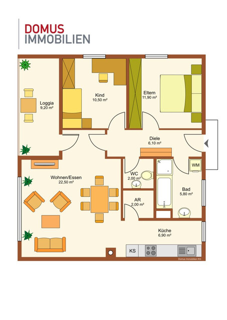 Nachhaltiger Wohntraum in Lustenau – 3 Zimmer-Wohnung mit Lebensqualität!