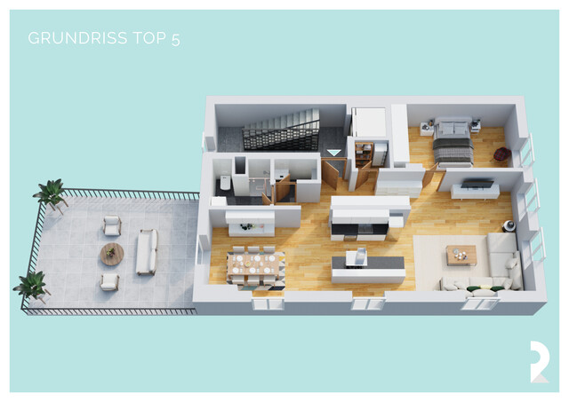 Exklusive Wohnung mit Terrasse & Blick auf die Schattenburg