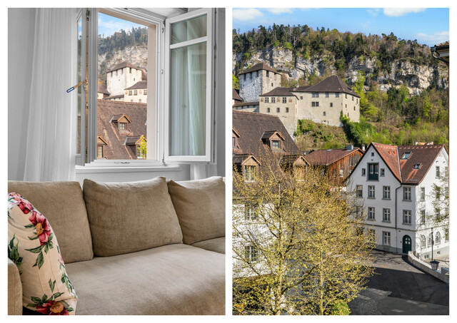 Exklusive Wohnung mit Terrasse & Blick auf die Schattenburg