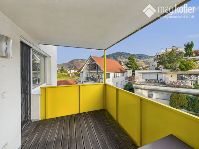 Zentral gelegene 2-Zimmer-Wohnung mit Bergsicht und Tiefgaragenstellplatz in Dornbirn