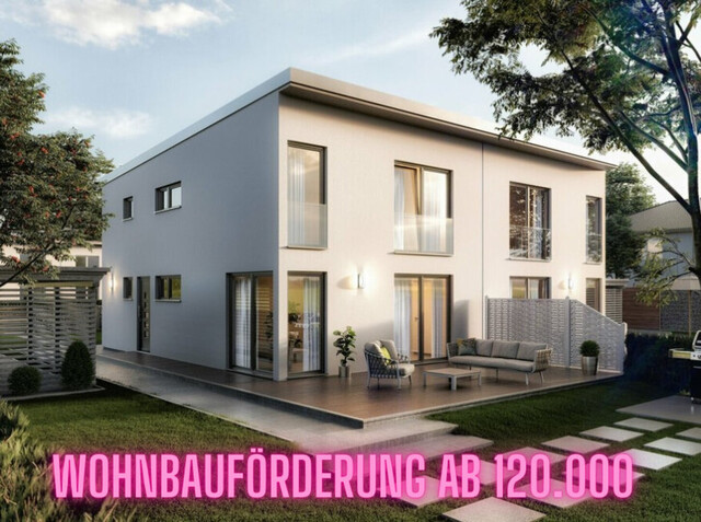 Neues Zuhause in Vorarlberg - Doppelhaushälfte mit Garten, Terrasse & Erstbezug! Min 120.000 Wohnbauförderung. (Haus A - Links)