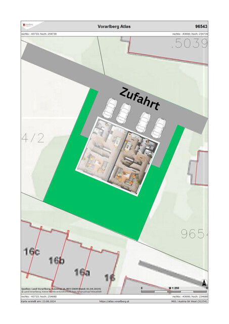 Neues Zuhause in Vorarlberg - Doppelhaushälfte mit Garten, Terrasse & Erstbezug! Min 120.000 Wohnbauförderung. (Haus A - Links)