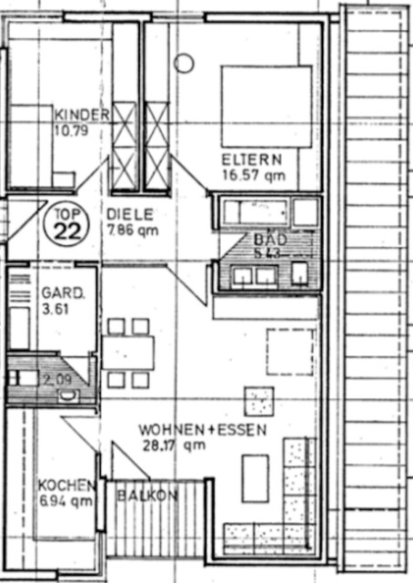 3-Zimmer Dachgeschosswohnung 