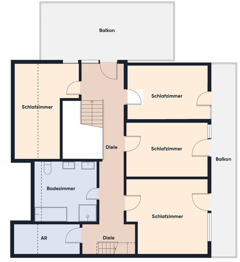 Sehr große Familienwohnung in guter Lage