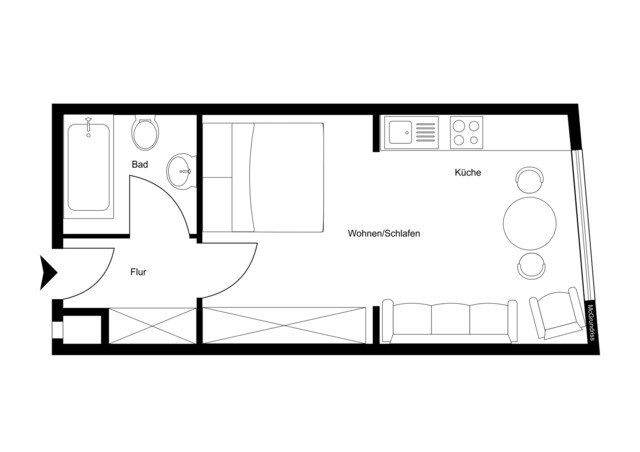 Attraktive Gelegenheit für Eigennutzer oder Anleger: 1-Zimmer-Wohnung in Top-Lage von Lochau