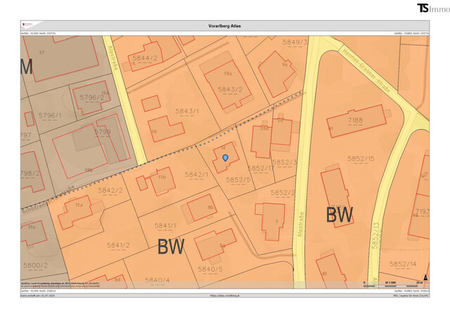 Lustenau: 5 Zimmer Garten-Wohnung ca. 114 m2 Wohnfläche, Gartenfläche ca. 140 m2 in Kleinwohnanlage