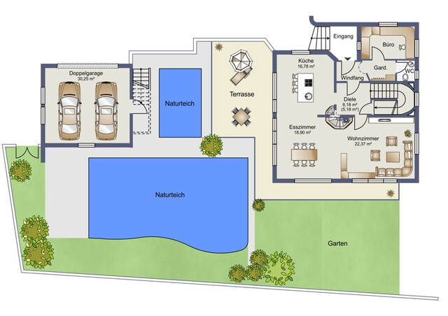 Stilvolles Zuhause in Altach mit Schwimmteich