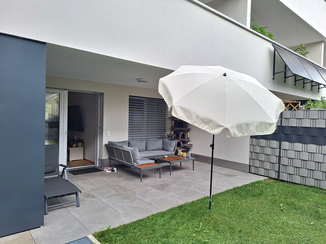 Moderne Gartenwohnung mit einem Tiefgaragenplatz in Feldkirch-Gisingen