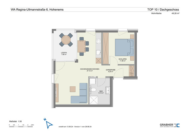 Warum mieten wenn ich auch kaufen kann? 2-Zi-Wohnung im Dachgeschoss