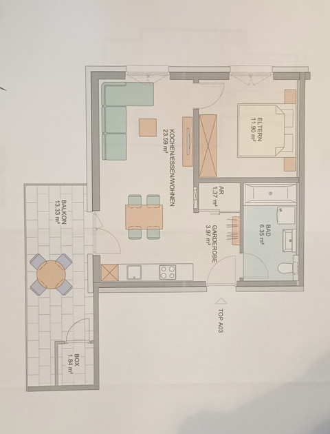 Sonnige 2-Zimmerwohnung in Lustenau - Neubau