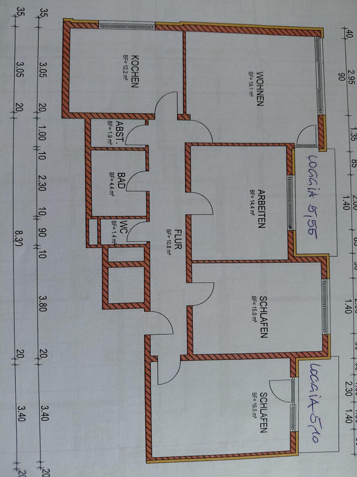 Schöne 4-Zimmer Wohnung im 5. OG, im Zentrum von Dornbirn, ruhige Süd-Ost-Lage