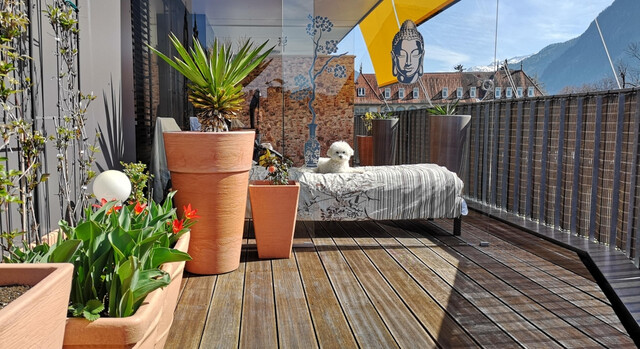 Exklusive Penthouse-Maisonette mit 100 m² Dachterrasse und Alpenpanorama!