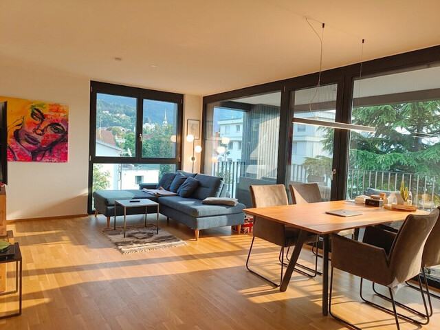 Lichtdurchflutete 2-Zimmer-Dachgeschoß-Wohnung in Toplage in Dornbirn