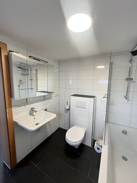 Renovierte 3,5 Zimmer-Wohnung mit großem Privatgarten, Gartenhaus, Carport und Keller in Höchst