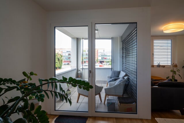 Helle 3-Zimmer-Wohnung mit Loggia, Einbauküche und Lift in Hard