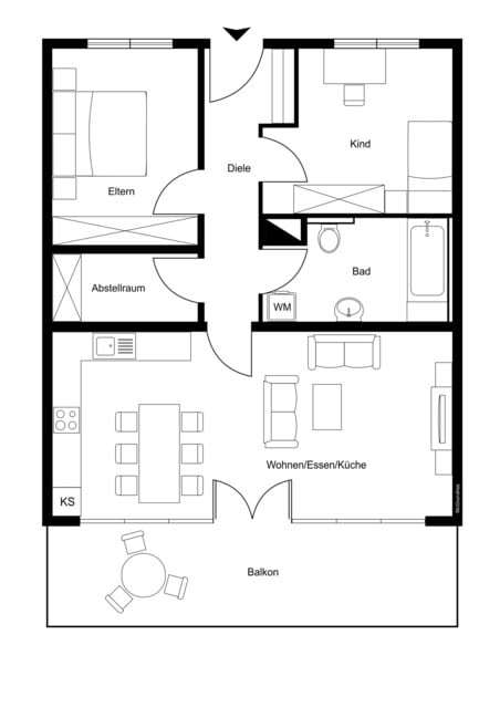 Helle und freundliche 3-Zimmer Wohnung - Traumhaft wohnen!