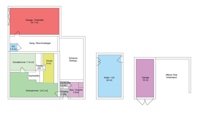 Haus mit Scheune und viel Potenzial / 950m2 Grundstück in Hohenems 