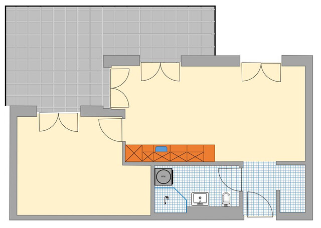 Zentrale Singlewohnung