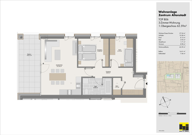 3-Zimmer-Terrassenwohnung