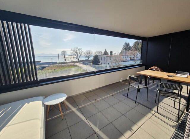 Hochwertige 2-Zimmer-Terrassenwohnung mit direktem Seeblick in Lochau zu vermieten!
