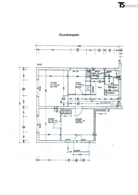 Feldkirch-Tisis: charmante 3,5-Zimmer-Wohnung mit ca. 74,75 m² mit kleinem Balkon 2,4 m2 - nähe LKH - grenznah zu FL/CH