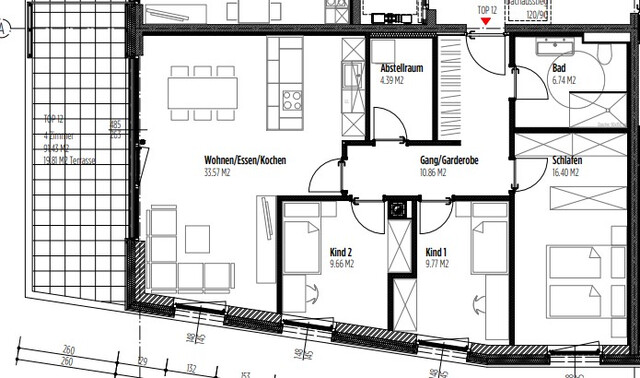 Hochwertige  4- Zimmer Wohnung in Bludesch mit viel Sonne