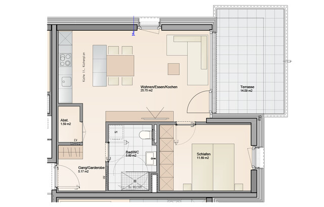 Baustart erfolgt | inkl. WBF | 2 Zimmer | Finanzierung - wir sind für Sie da