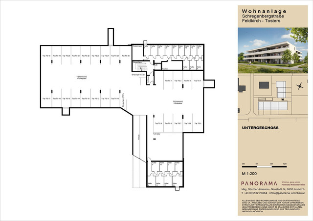 Sonnige, ruhige und stadtnahe 3-Zimmergartenwohnung (Top W2) in Feldkirch-Tosters